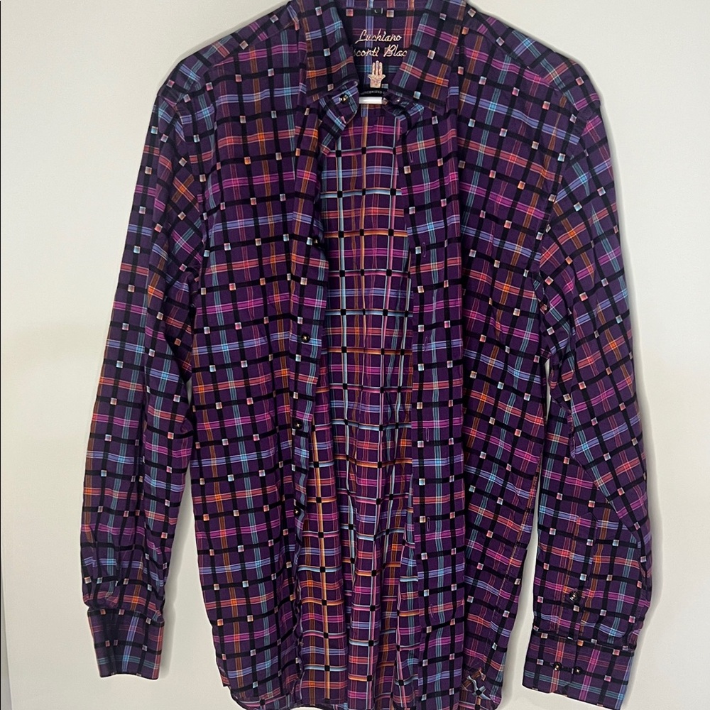 Classic Plaid Button Down Shirt - Multicolor
